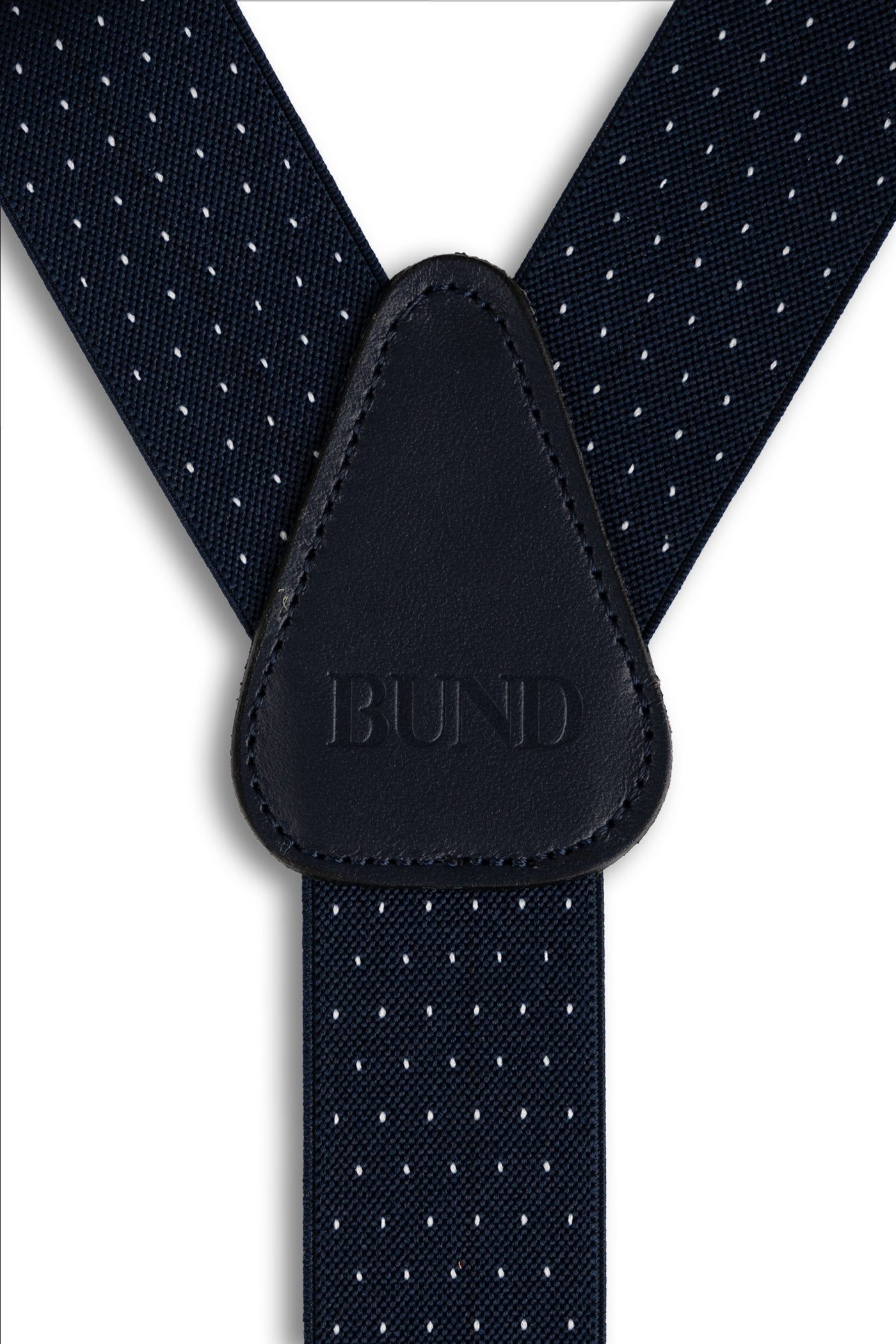 Tirantes Micropuntos Azul Marino de tejido elástico - BUND