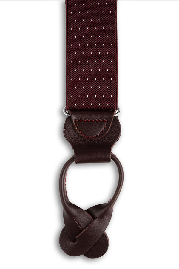 Garnet Microdot Suspenders