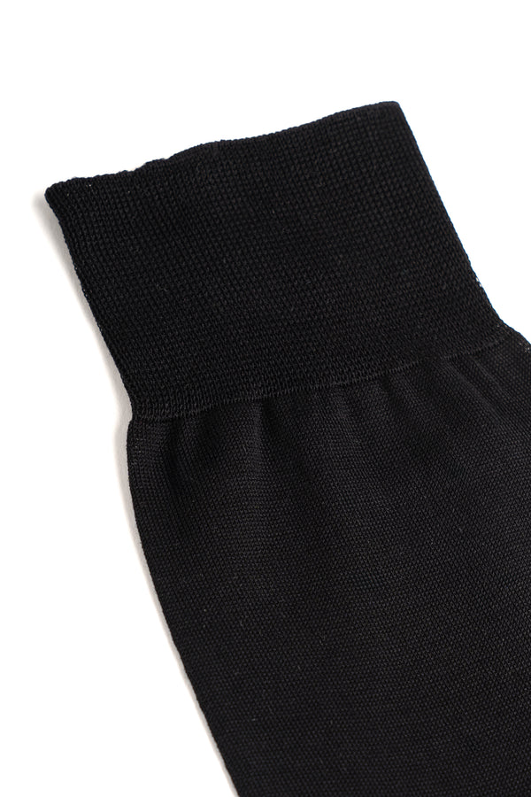 Black Short Plain Socks