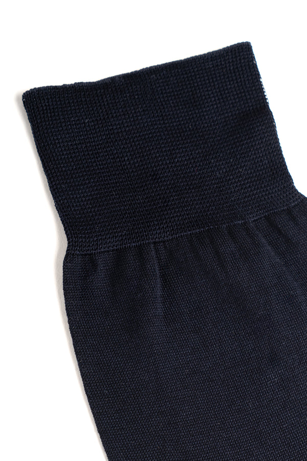 Blue Short Plain Socks