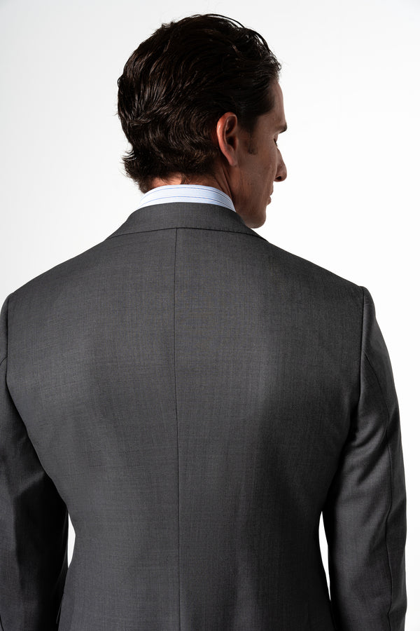 Plain Wool Light Grey Suit