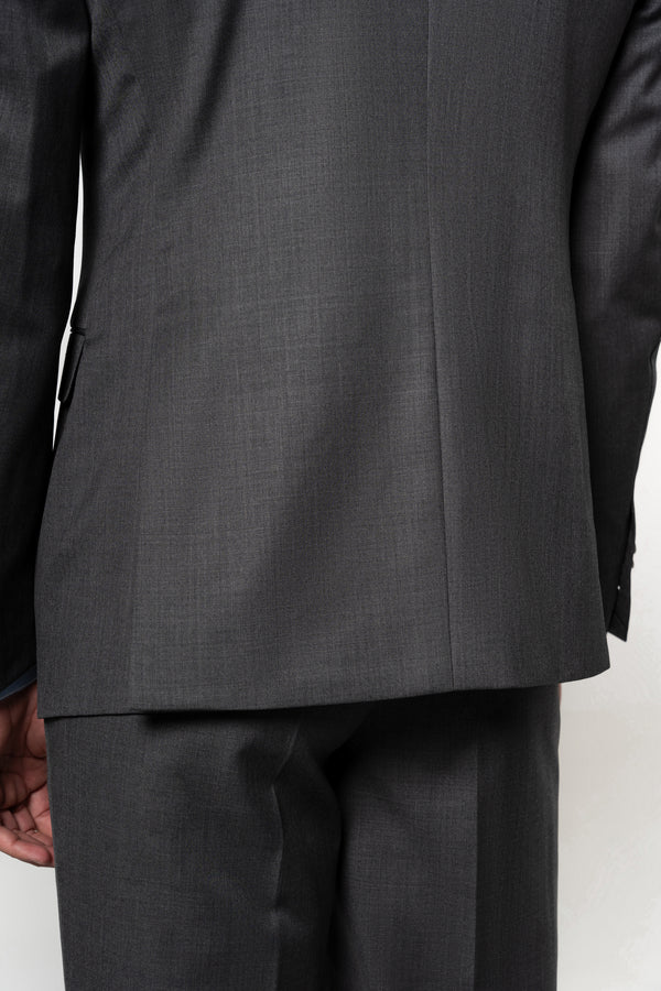 Plain Wool Light Grey Suit
