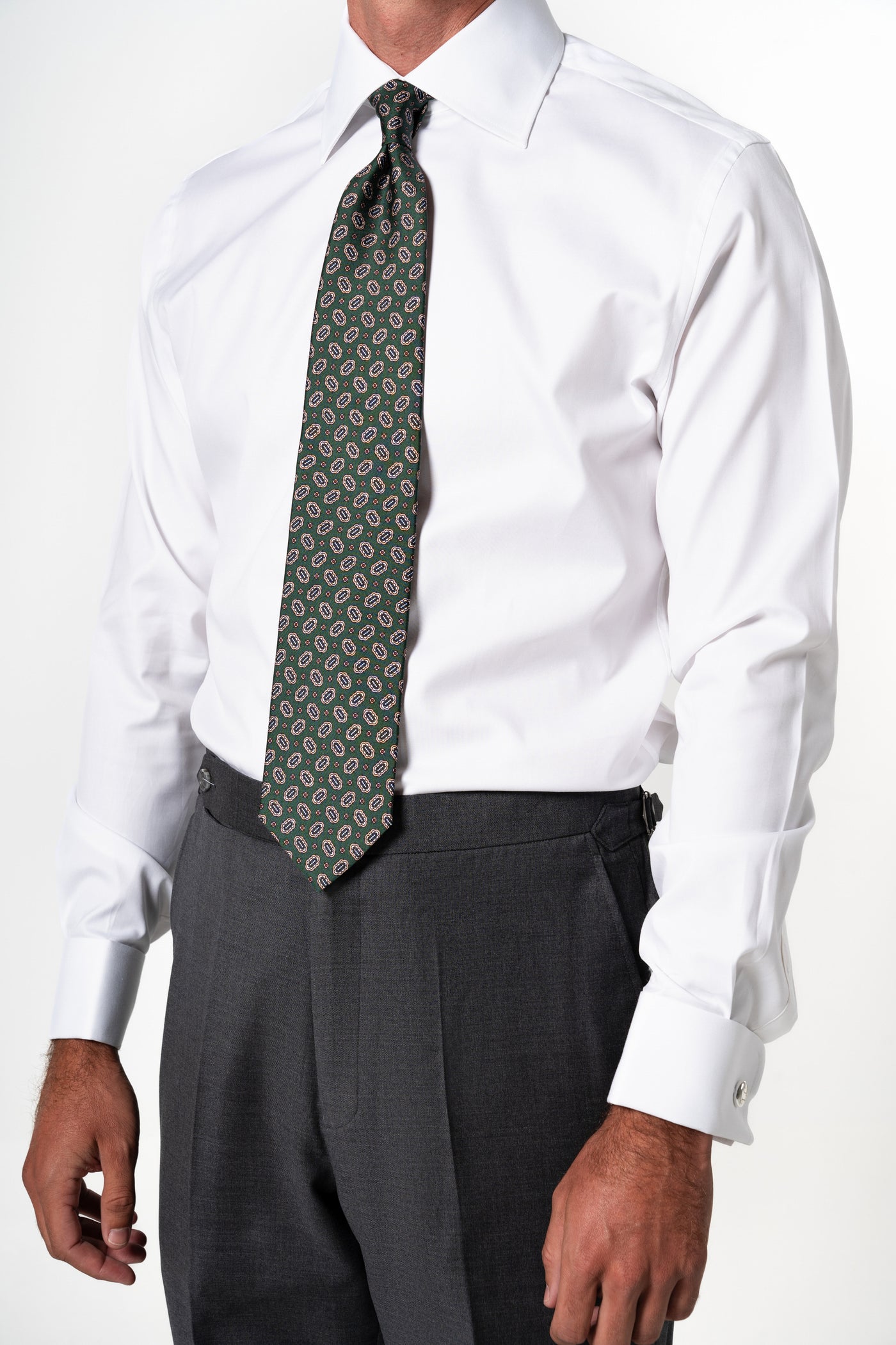 Plain Bambu White Business Shirt