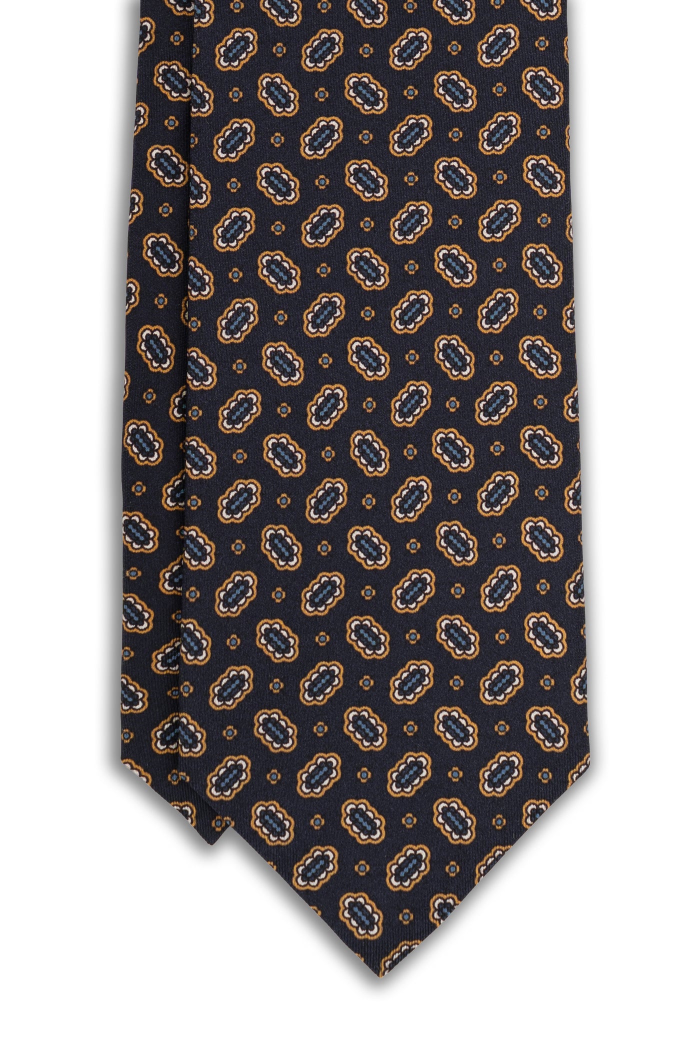 Corbata Gemas Azul Marino de seda - BUND