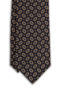 Corbata Gemas Azul Marino de seda - BUND