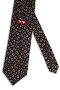 Corbata Gemas Azul Marino de seda - BUND