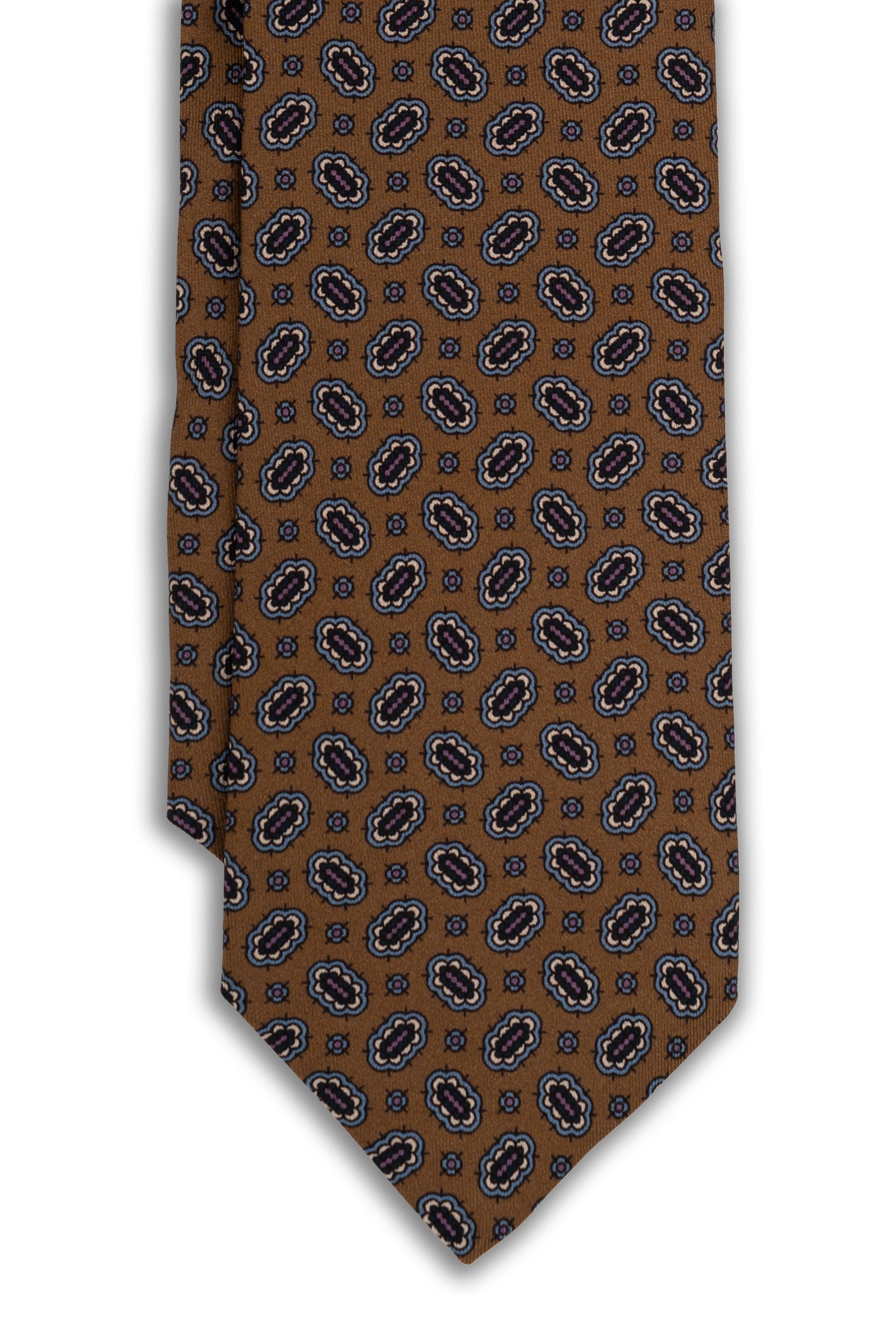 Corbata Gemas Marrón de seda - BUND