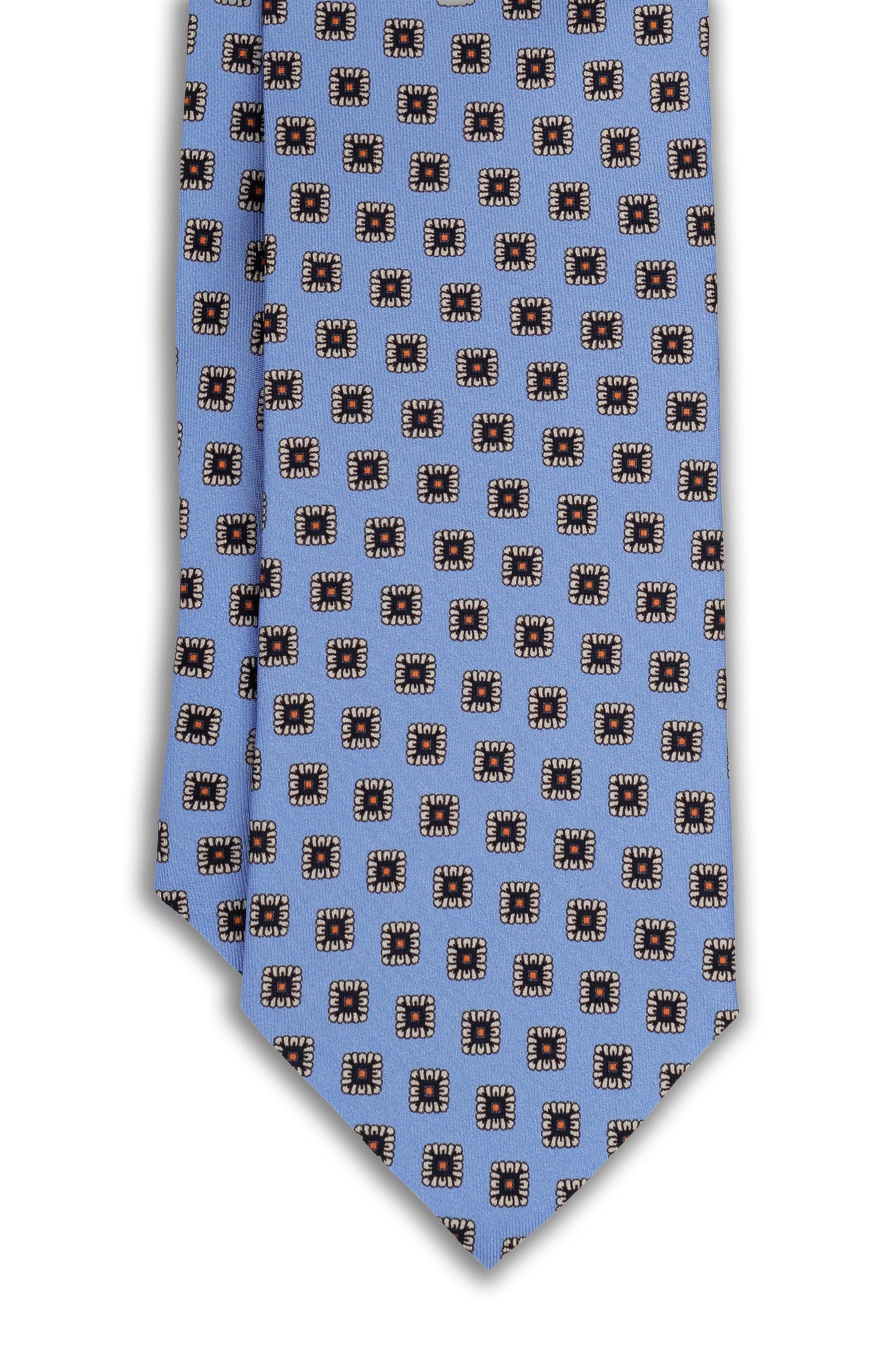 Corbata Cuadros Azul de seda - BUND
