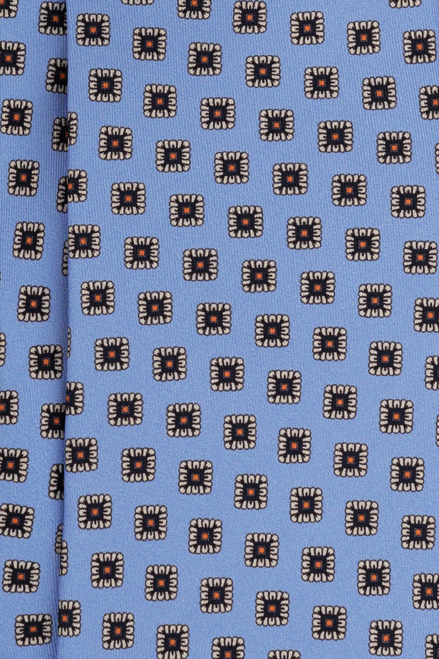Corbata Cuadros Azul de seda - BUND