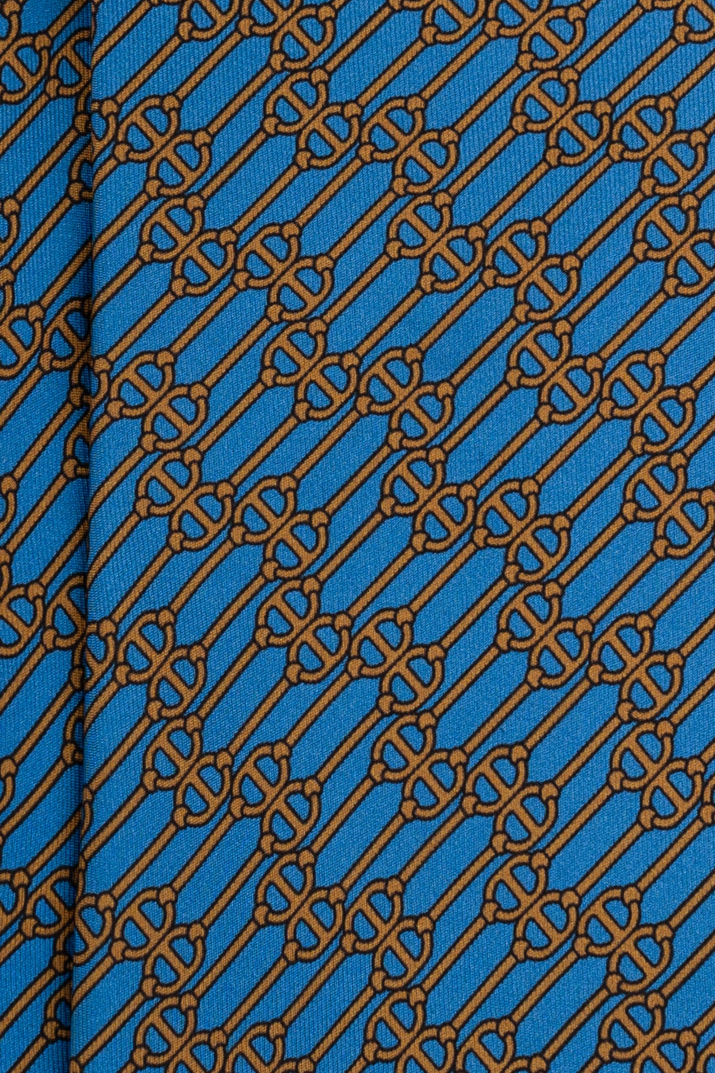 Corbata Cadenas Azul de seda - BUND