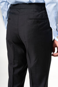 Plain Wool Dark Grey Tailoring Pants
