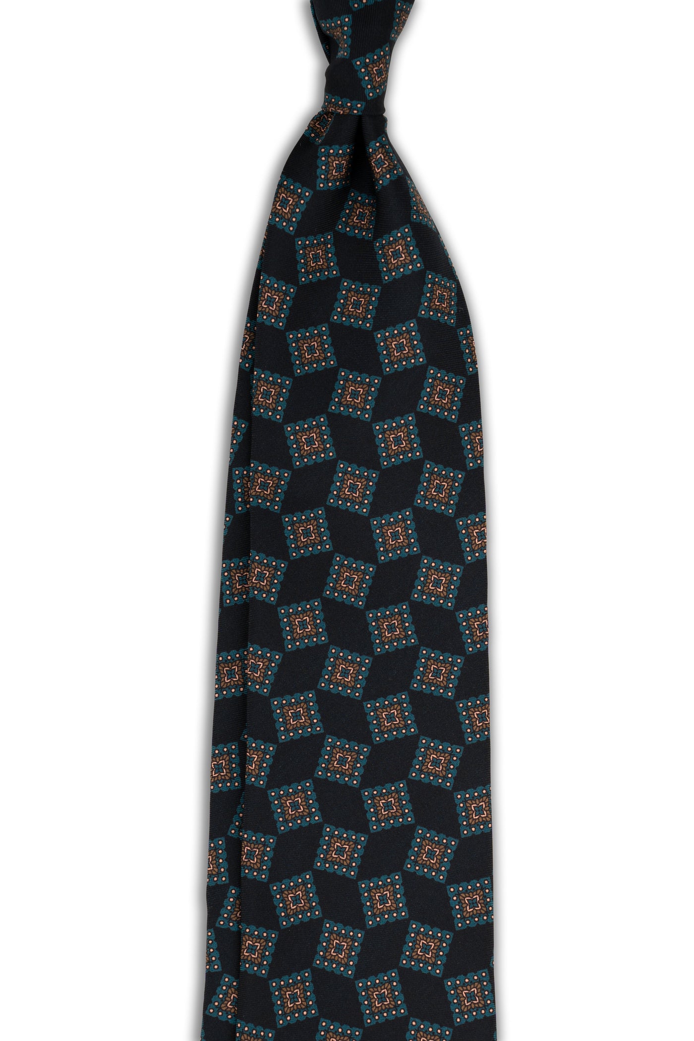 Corbata Geométrica Navy de seda - BUND