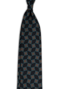 Corbata Geométrica Navy de seda - BUND