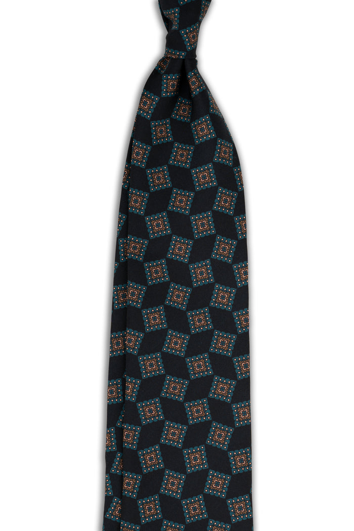 Corbata Geométrica Navy