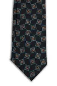 Corbata Geométrica Navy de seda - BUND