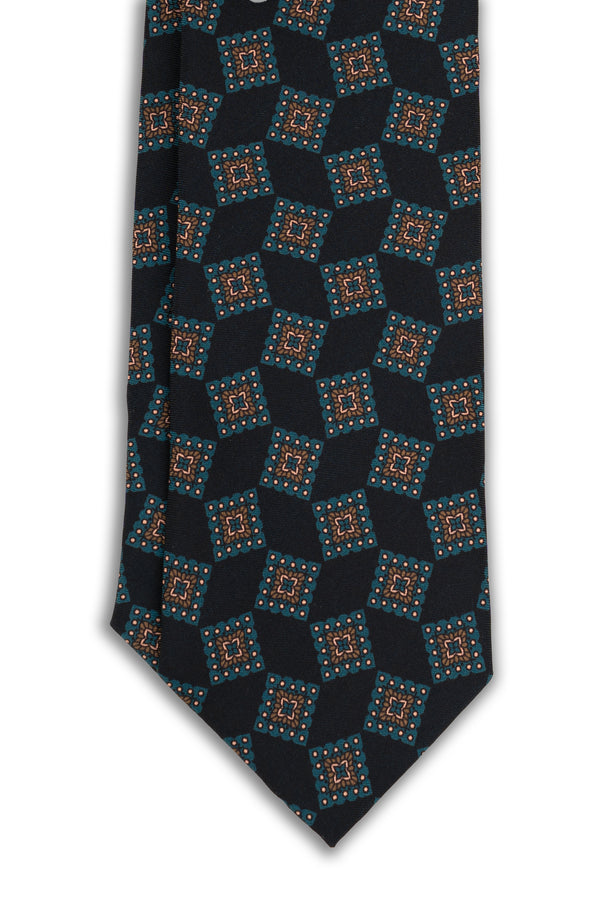 Corbata Geométrica Navy