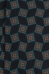 Corbata Geométrica Navy de seda - BUND