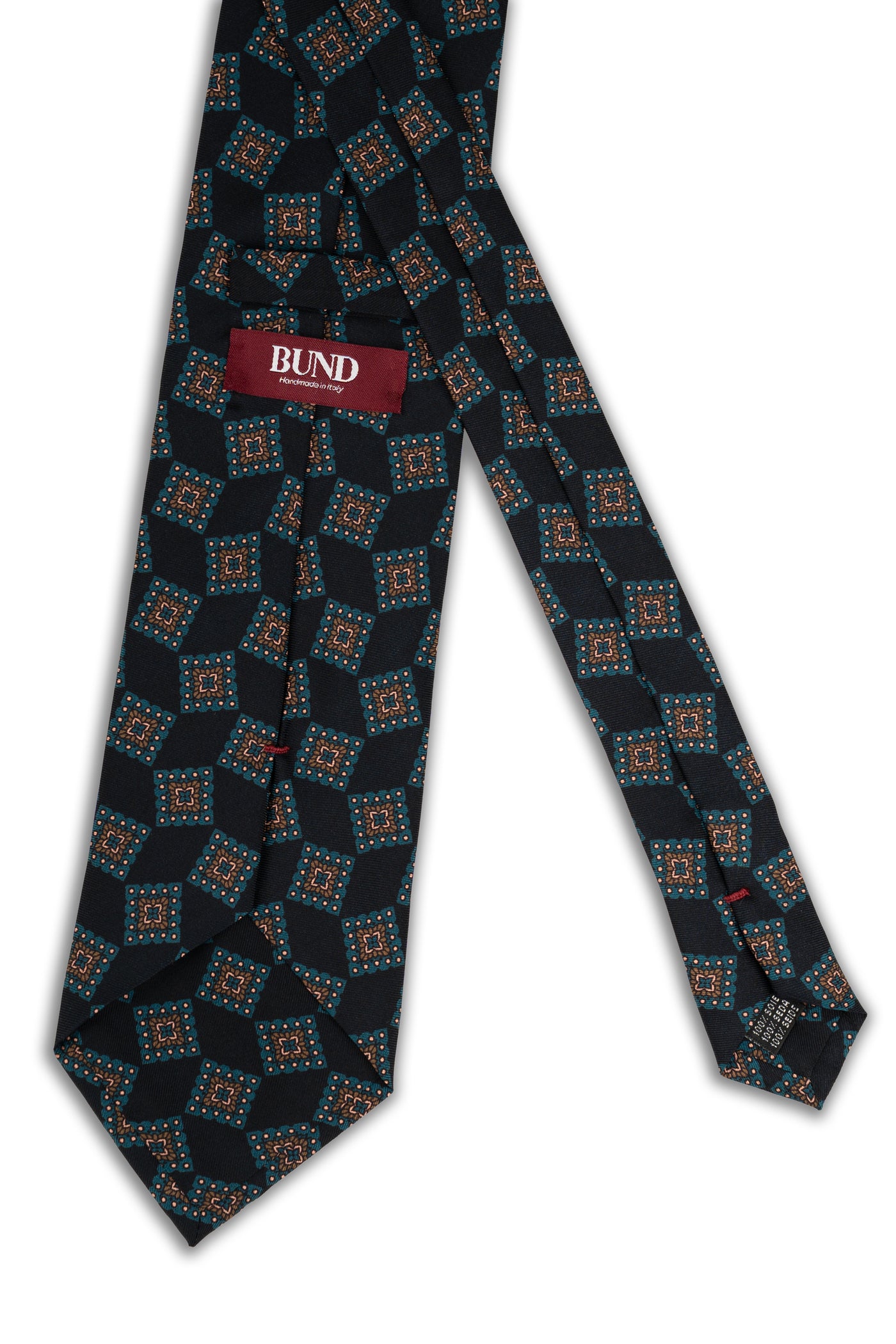 Corbata Geométrica Navy de seda - BUND