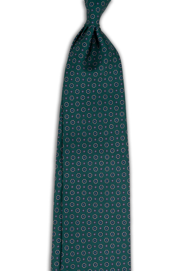 Corbata Microflores Aguamarina