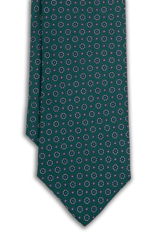 Corbata Microflores Aguamarina