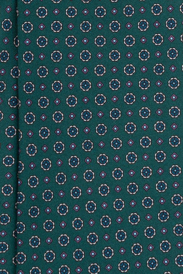 Corbata Microflores Aguamarina