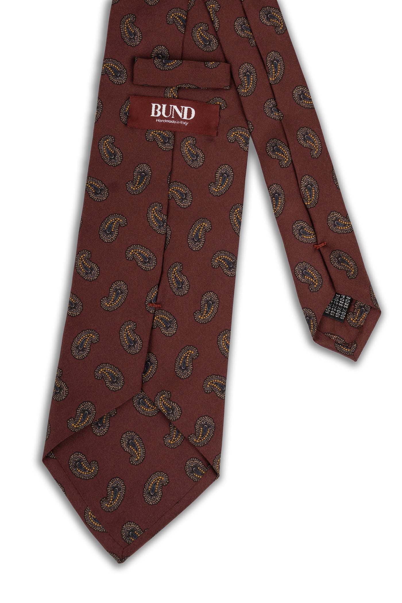 Corbata Amebas Burdeos de seda - BUND