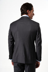 Plain Wool Dark Grey Suit