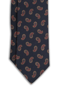 Corbata Amebas Azul Marino de seda - BUND