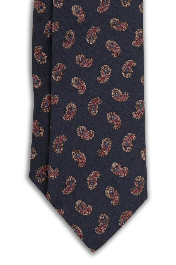 Corbata Amebas Azul Marino