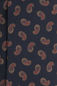 Corbata Amebas Azul Marino de seda - BUND
