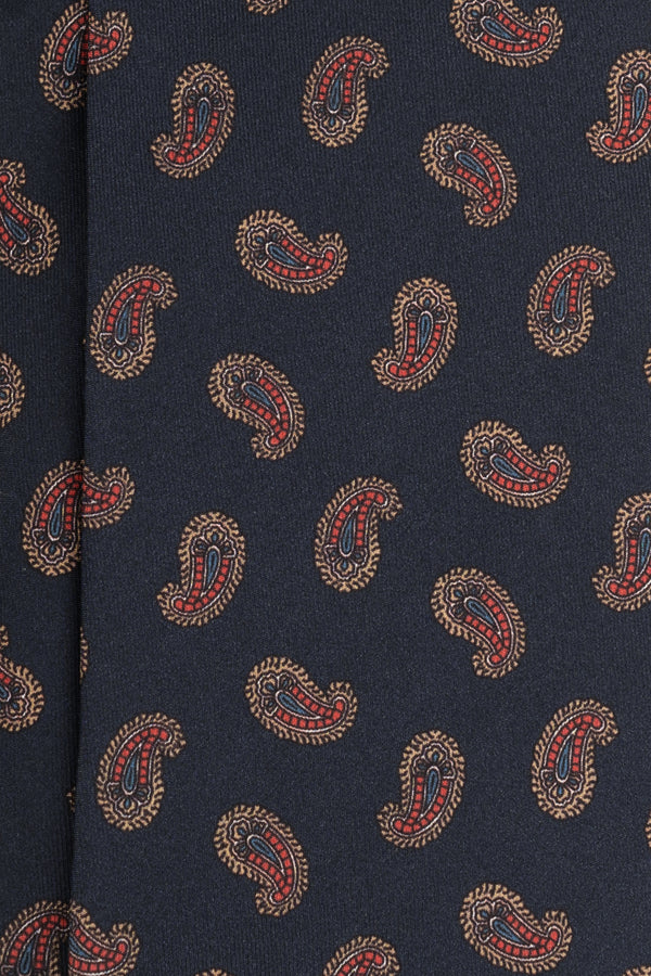 Corbata Amebas Azul Marino