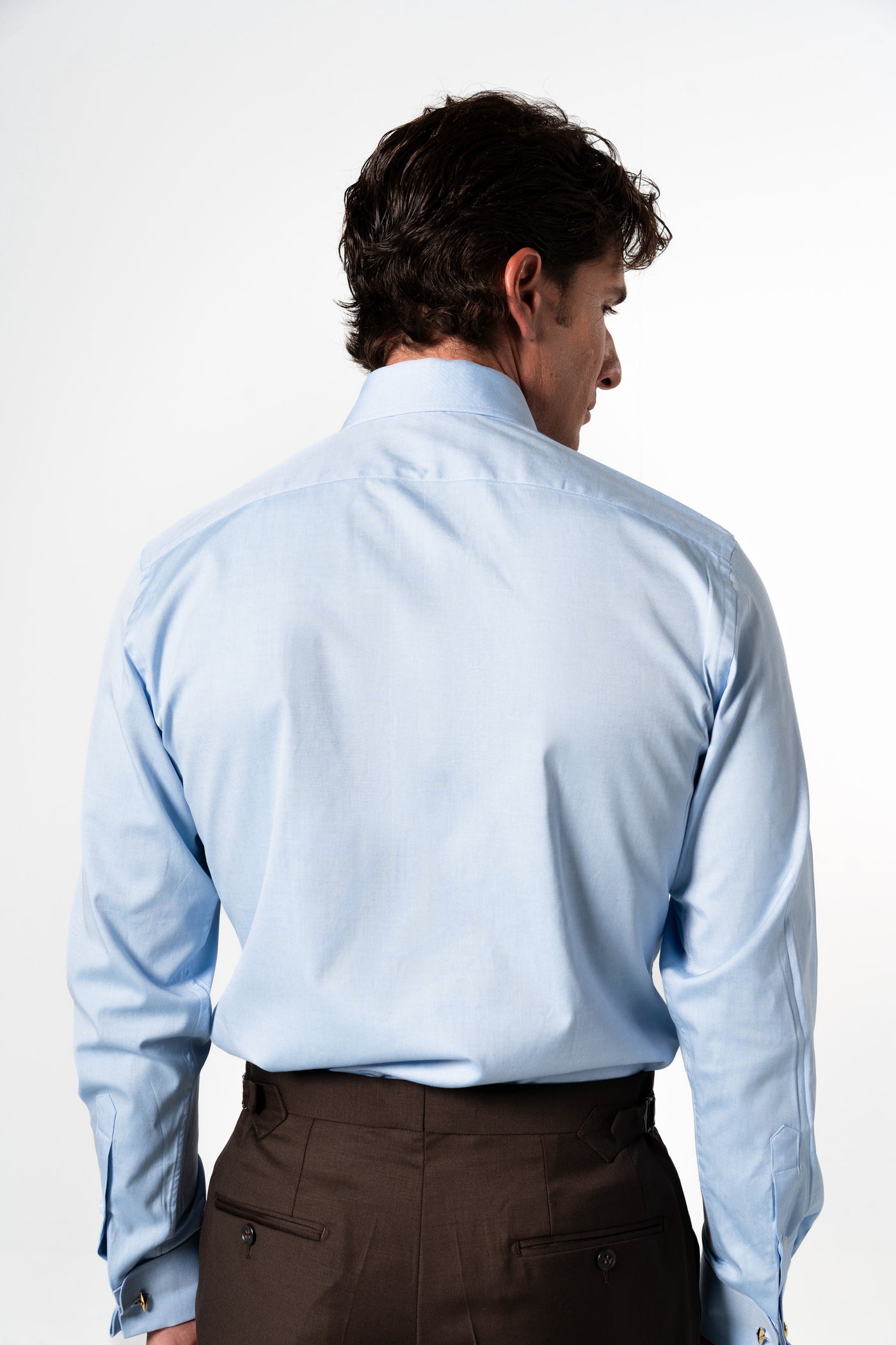 Plain Blue Business Shirt