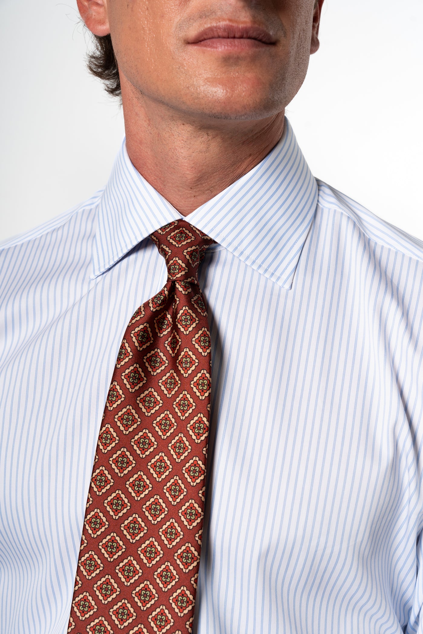 Stripes Light Blue Business Shirt