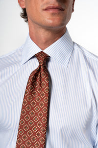 Stripes Light Blue Business Shirt