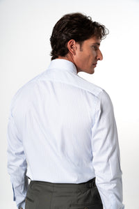 Stripes Light Blue Business Shirt