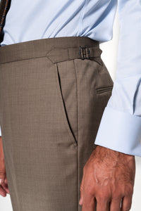 Plain Wool Vison Tailoring Pants