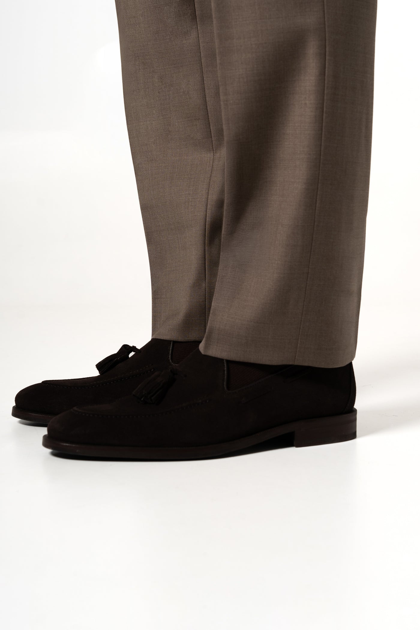 Plain Wool Vison Tailoring Pants