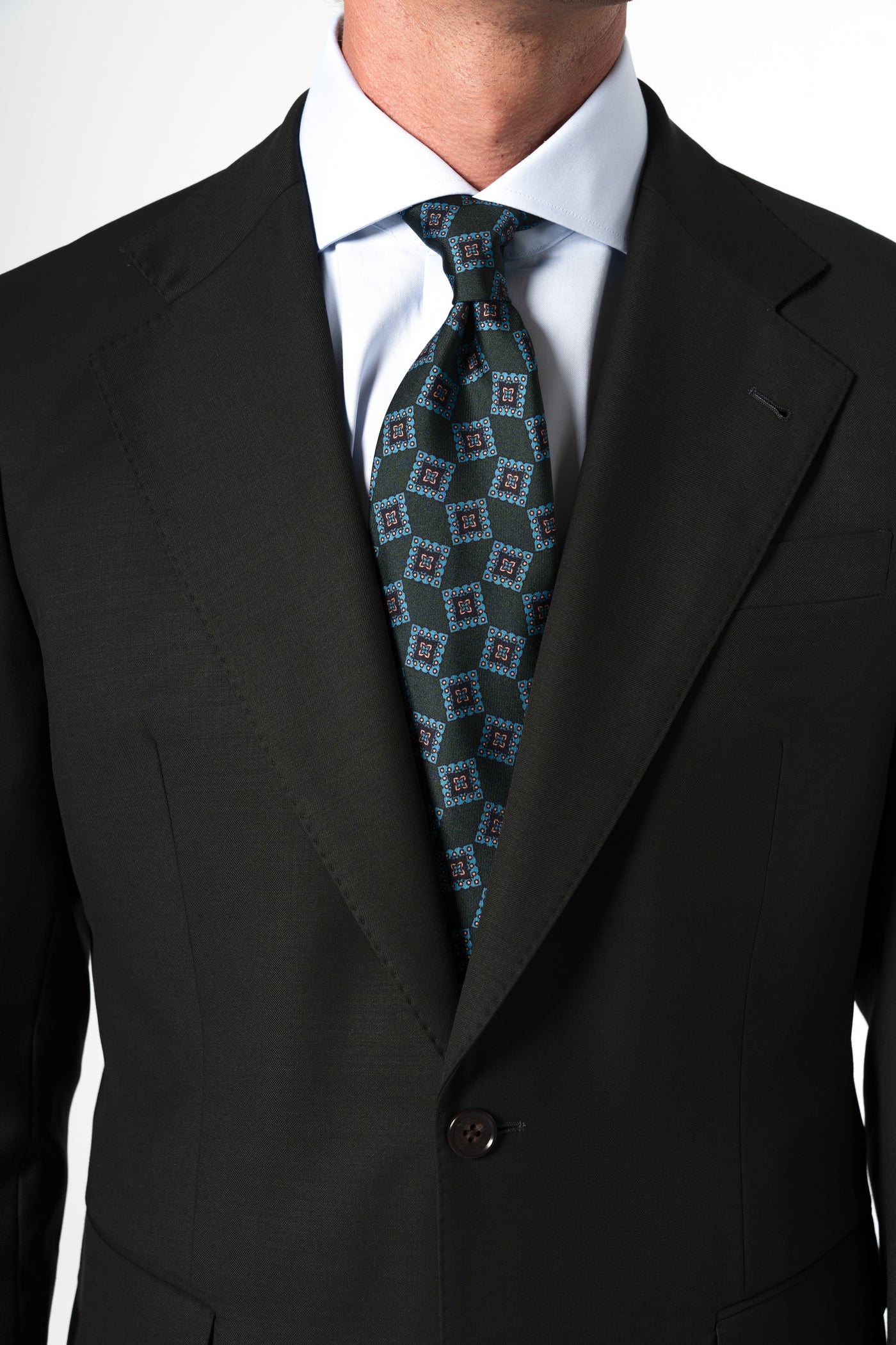 Plain Wool Dark Green Tailoring Jacket