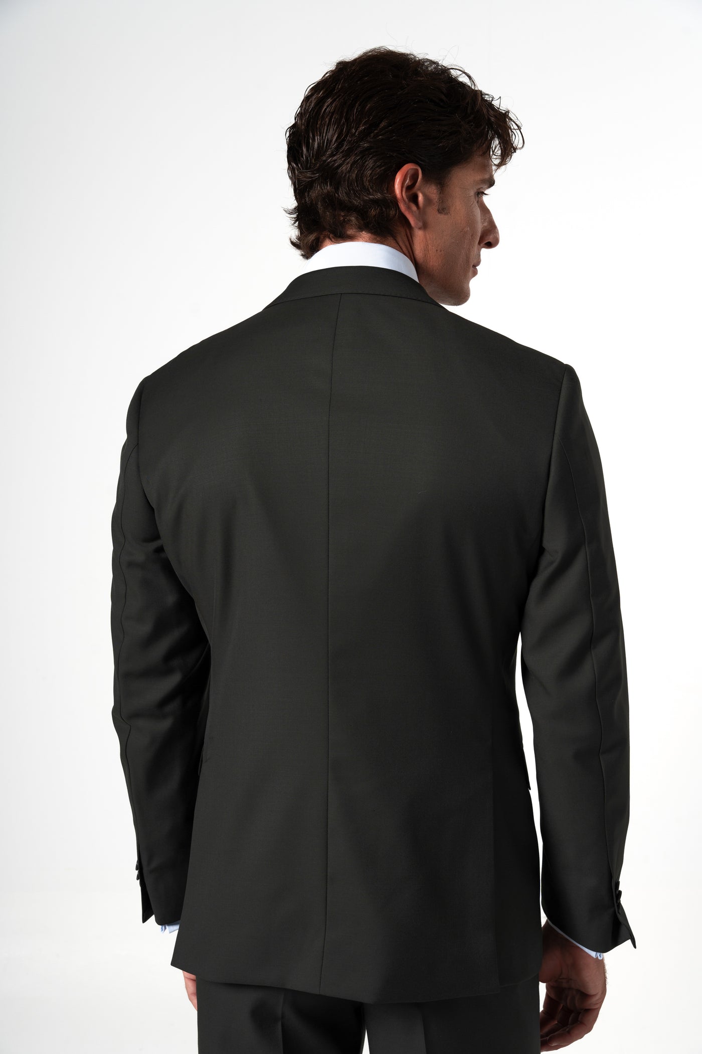Plain Wool Dark Green Tailoring Jacket