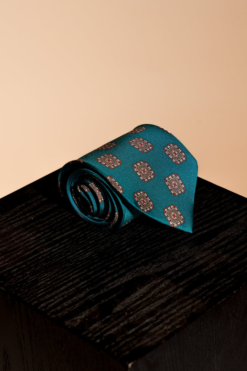 Corbata Aztec Green de seda - BUND