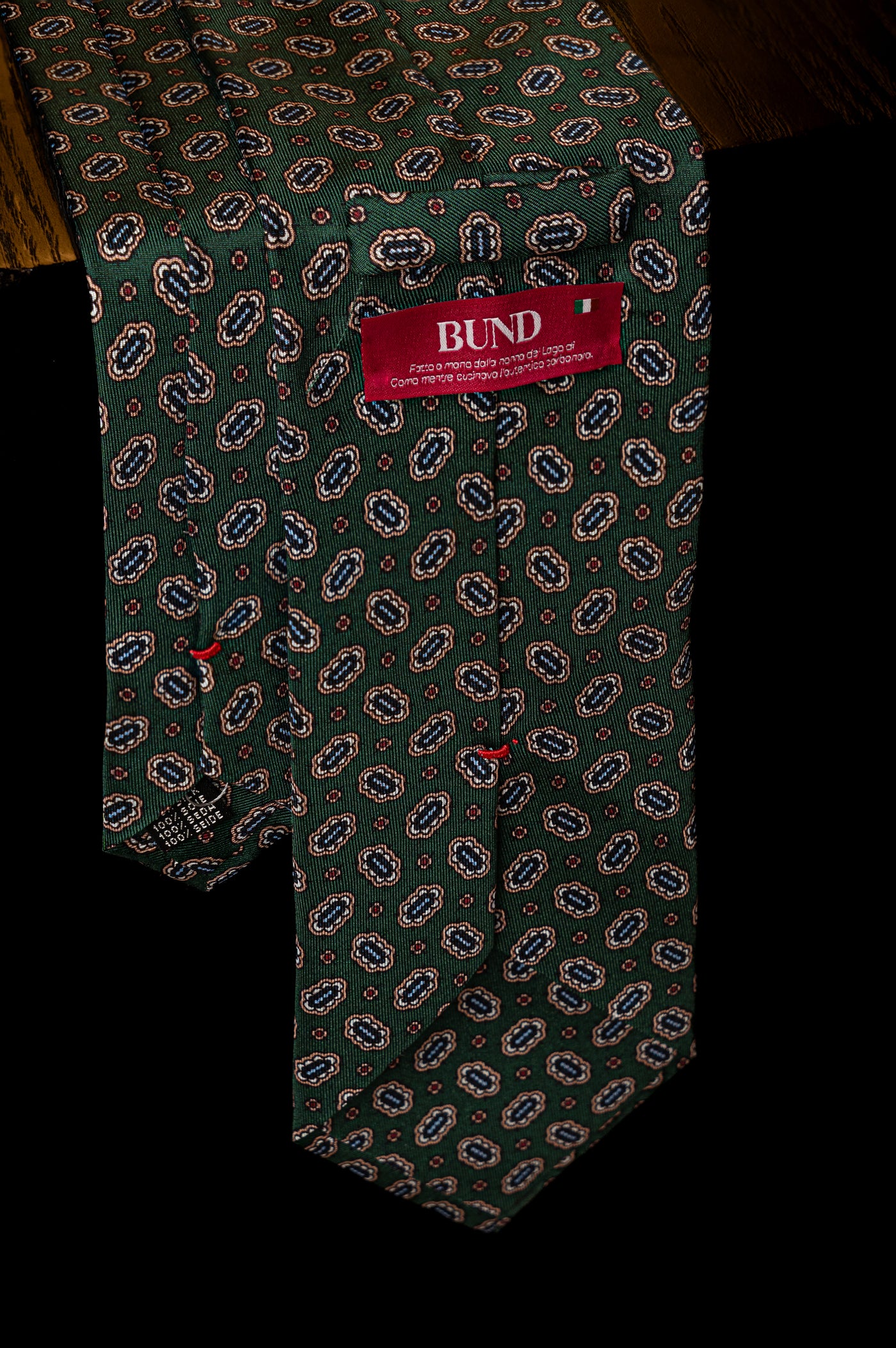 Corbata Gemas Green de seda - BUND