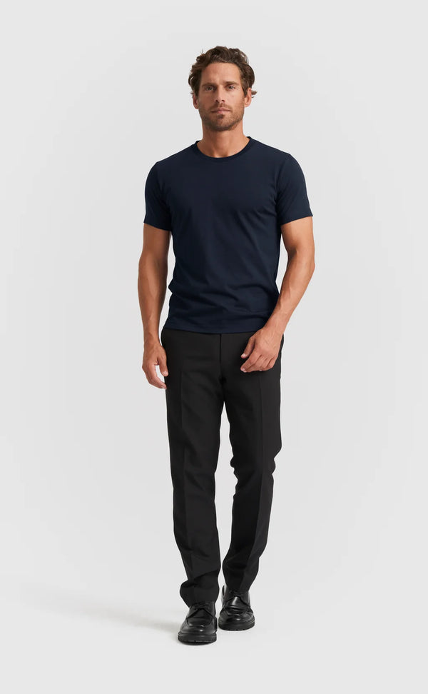 Deep Blue O-neck Cotton T-shirt (Son of a Tailor)