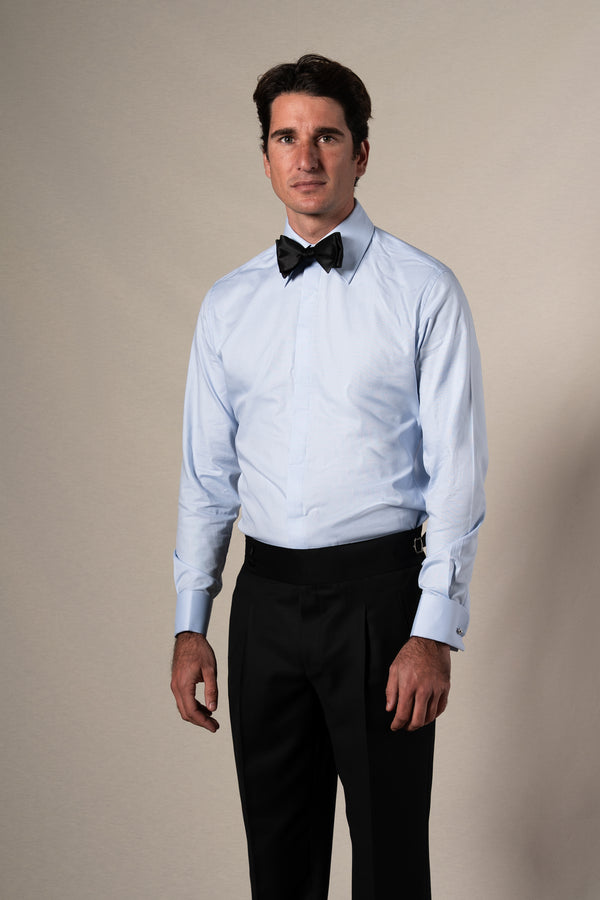 Light Blue Tuxedo Shirt
