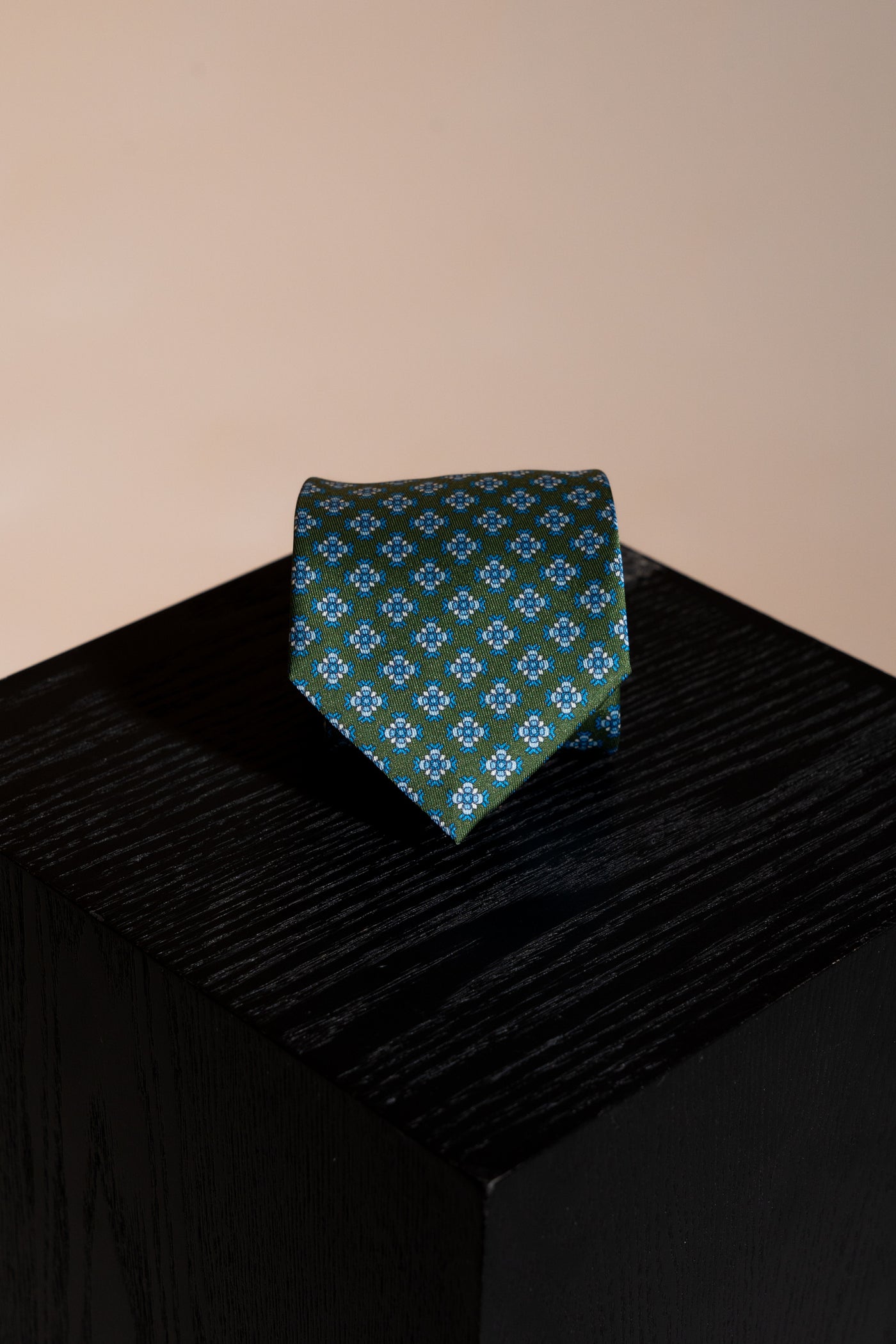 Corbata Flores Motivo Green de seda - BUND