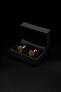 Gemelos Gold-Plated Tiger Eye - BUND