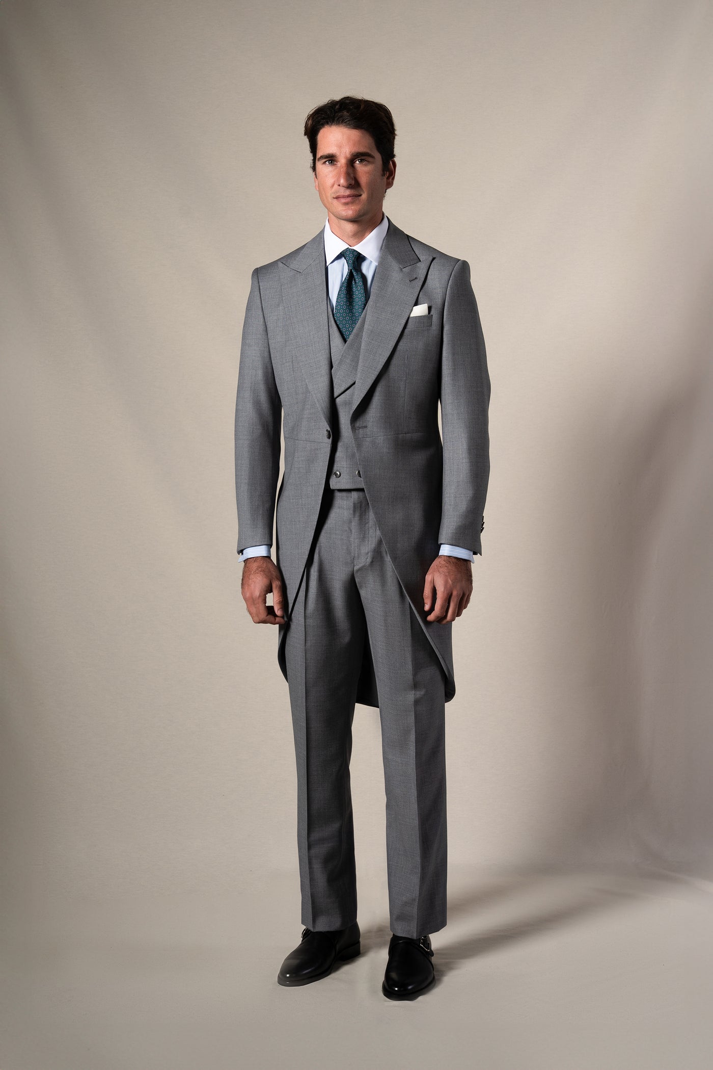 Classic Light Grey Morning Suit - Chaqué BUND