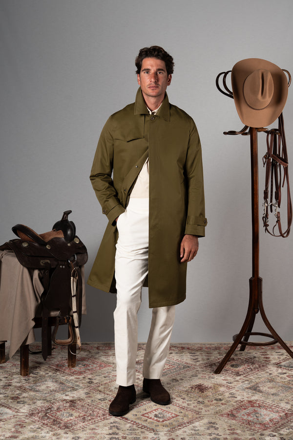 Green Western Rain Coat