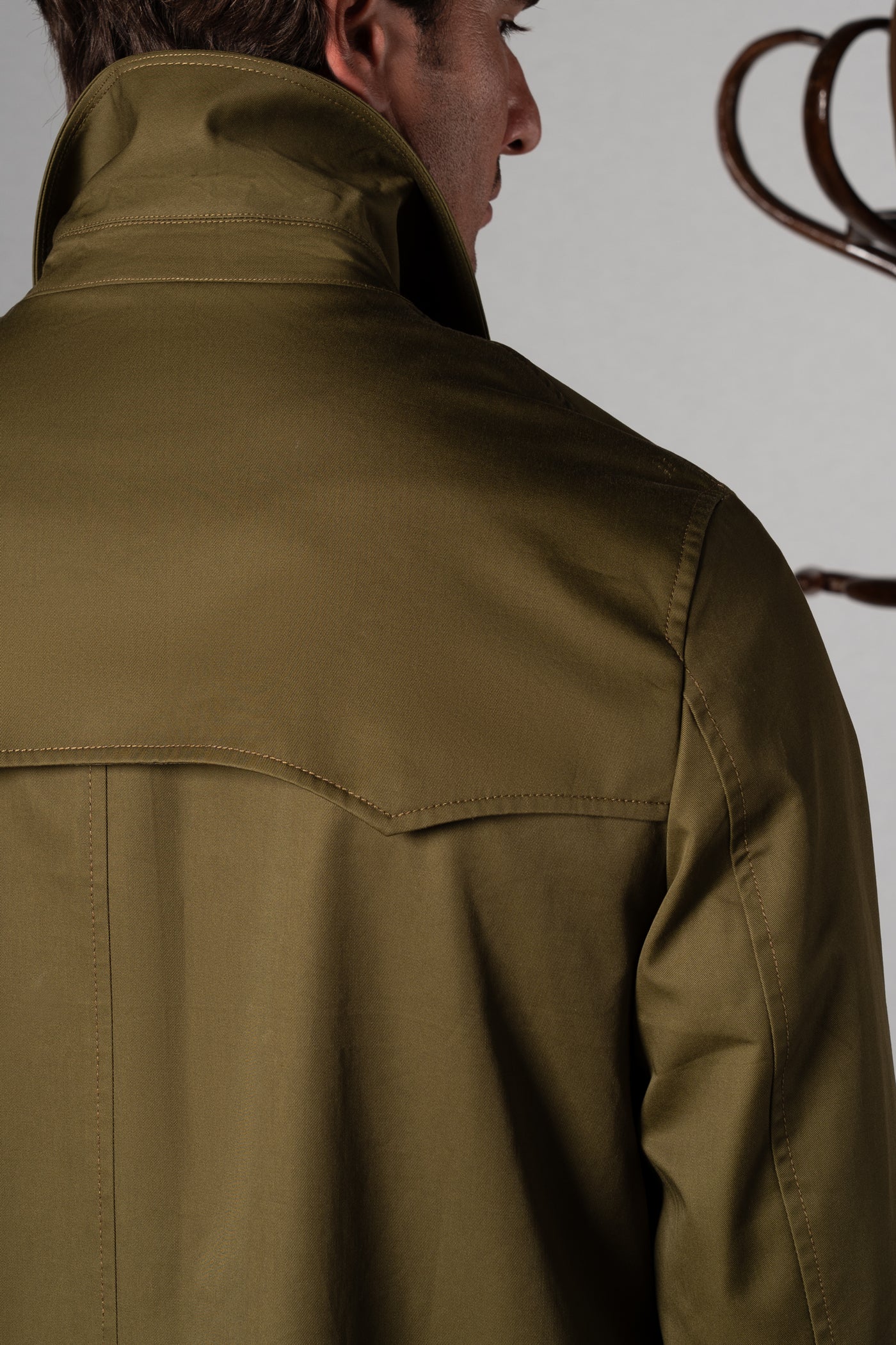 Green Western Rain Coat - Abrigo a medida BUND