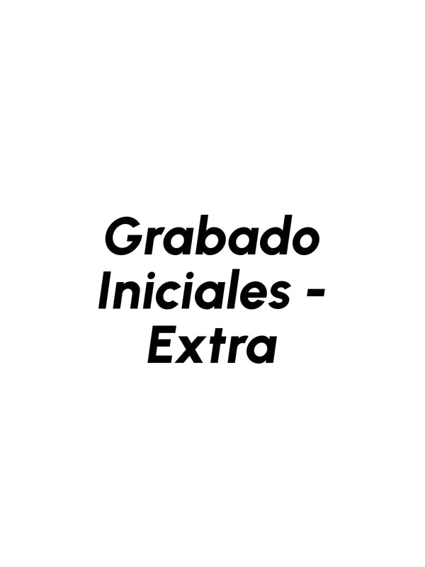 Grabado Iniciales - Extra