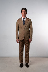 Herringbone Beige Solaro Suit - Traje a medida BUND